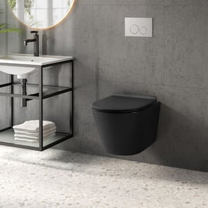 Calice Round Toilet Bowl Only in Matte Black