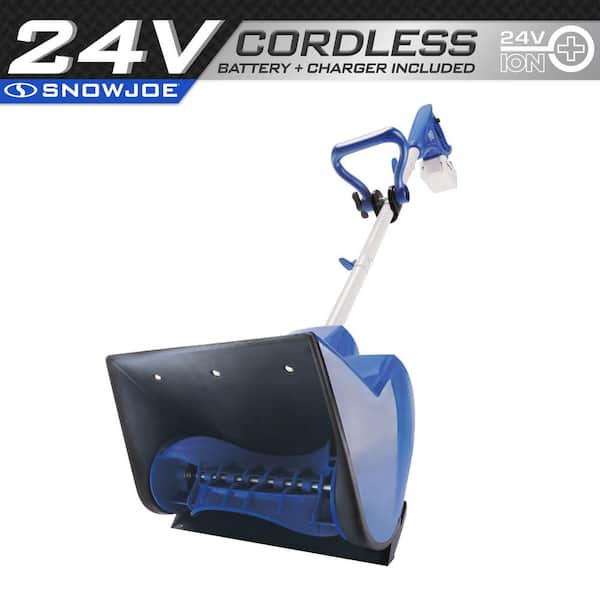 Photo 1 of 11 in. 24-Volt Cordless Snow Shovel Kit with 5.0 Ah Battery + Charger