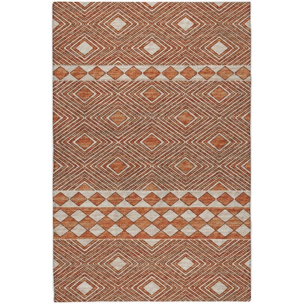 Dream Shag Premium Machine Washable Abstract ADS107 Canyon 10 ft. x 14 ft. Area Rug