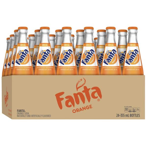 Fanta 355 ml Orange Mexico Glass Bottles (24-Pack) 049000048971 - The Home  Depot
