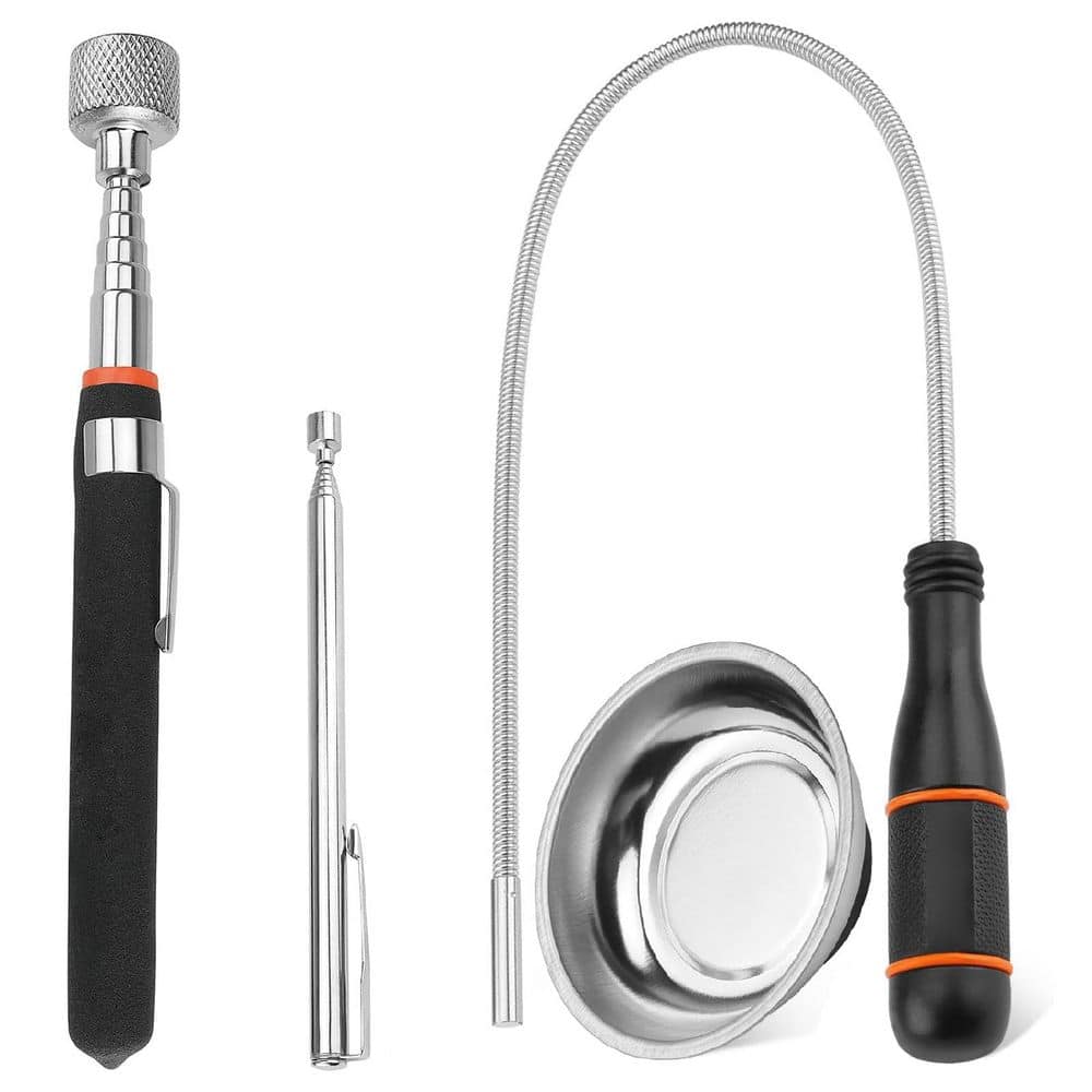 4 Piece Steel Magnetic Pickup Tools Set Telescoping Extendable Flexible Stick Non-Slip Grip High Strength price history on PriceWatchPro