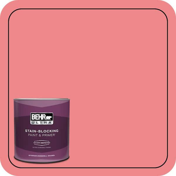 BEHR ULTRA 1 qt. #140B-5 Flamingo Dream Extra Durable Eggshell Enamel Interior Paint & Primer