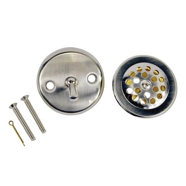 1-1/4 INCH FINE THREAD DOME STRAINER BATHTUB DRAIN PLUG AND TRIP LEVER  FACEPLATE KIT. – TBD3052C – Trim By Design