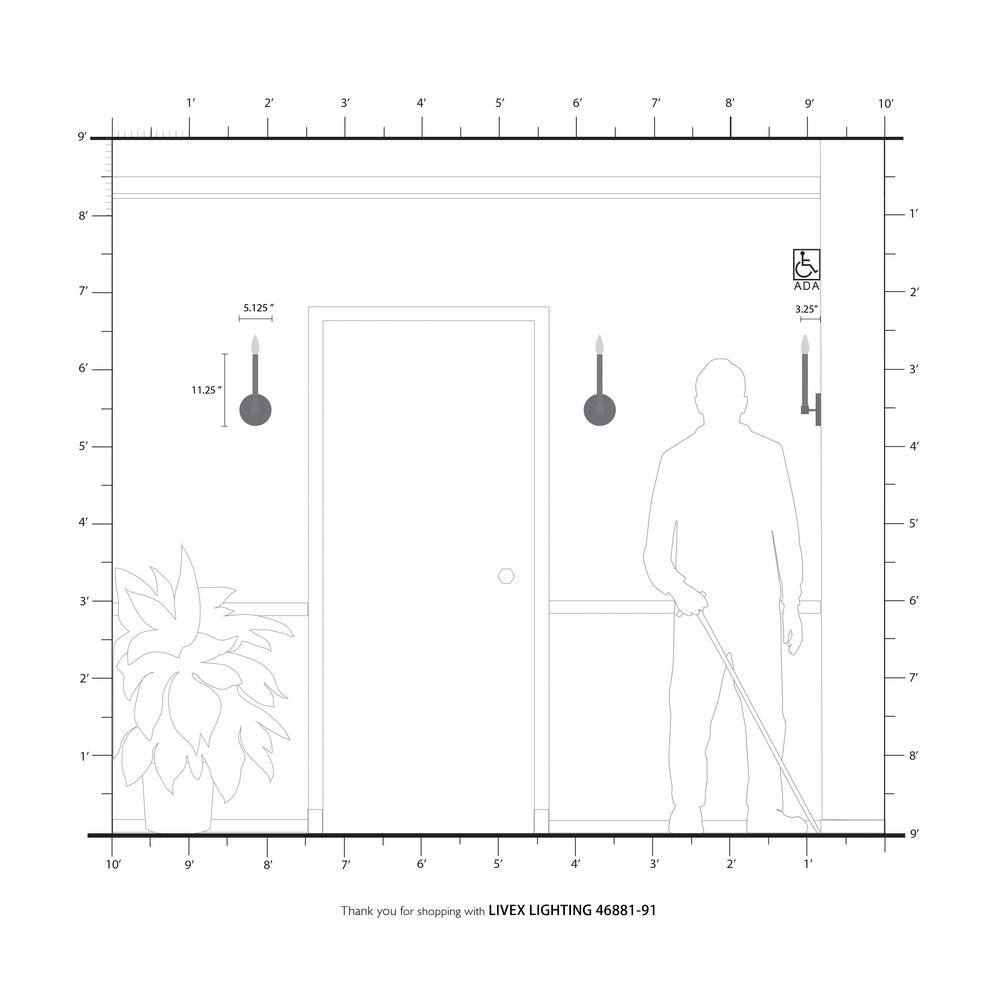Karlstad Brushed Nickel Satin Brass 1-Light Wall Sconce