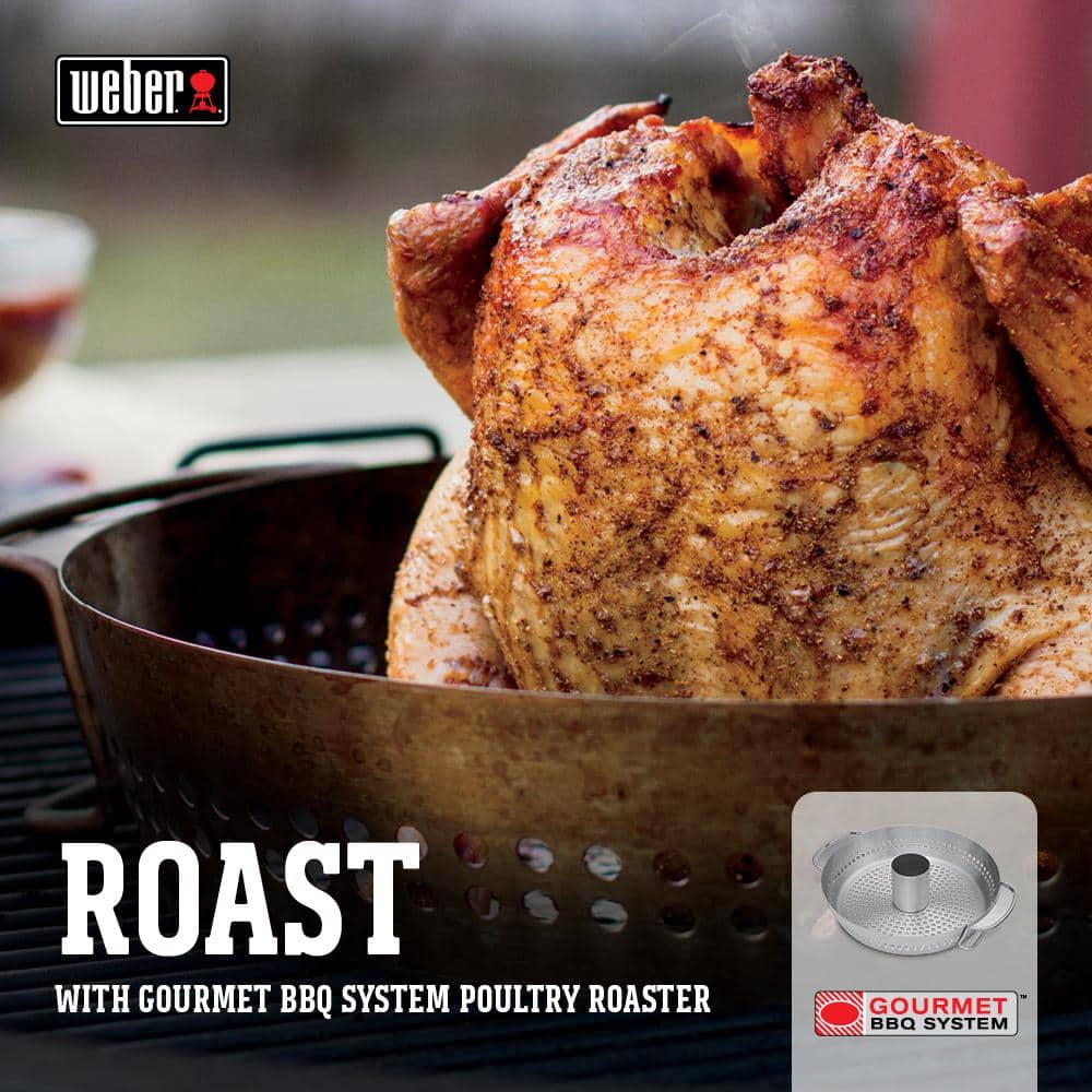 Stainless Steel Poultry Roaster for BBQ Grill