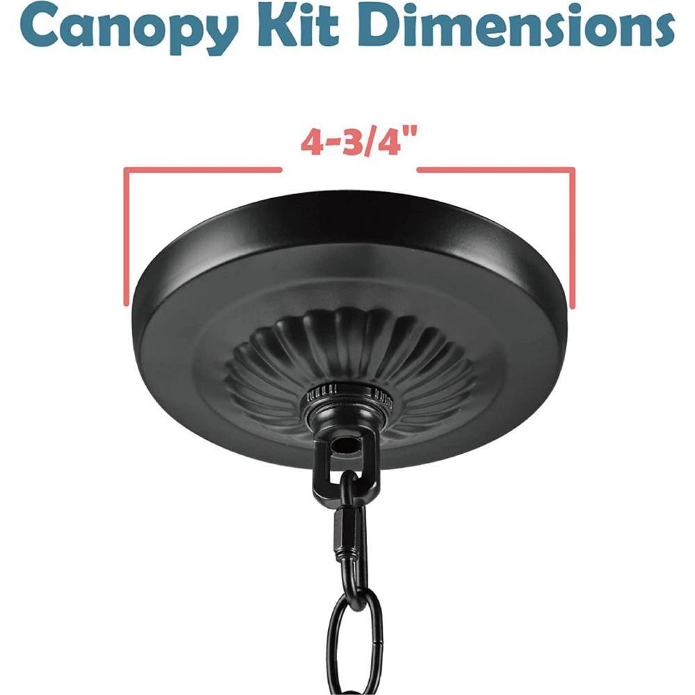 Oil Rubbed Bronze Chandelier Canopy Kit with Chain