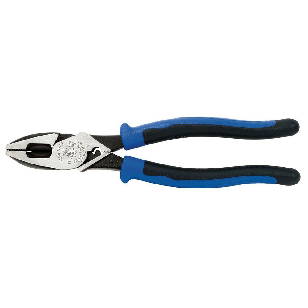 9 in. Journeyman Heavy Duty Side Cutting Crimping and Tape Pulling Pliers