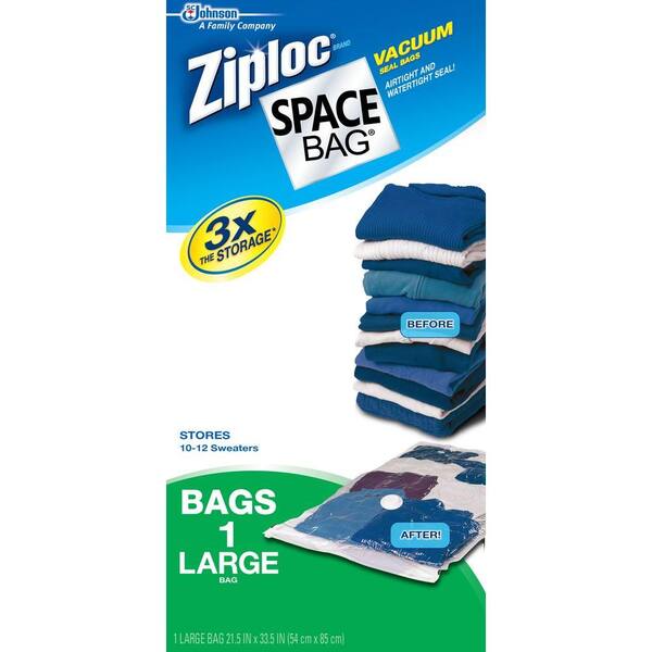 Ziploc 21.5 in. x 33.5 in. Large Space Bag (12-Pack)