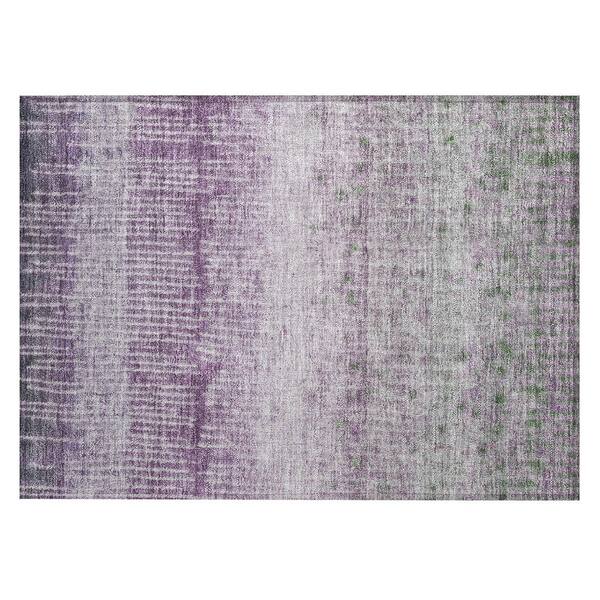 Chantille Machine Washable Indoor/Outdoor Abstract ACN2811 Purple 2 ft. x 3 ft. Accent Rug