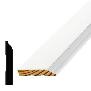 WM 623 9/16 in. x 3-1/4 in. x 96 in. Primed Pine Finger-Jointed Base Moulding