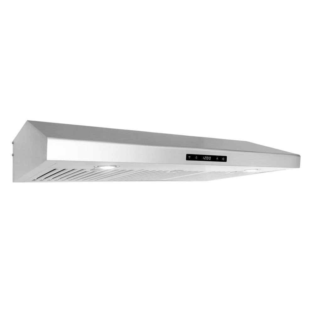 36-Inch Stainless Steel Under Cabinet Range Hood with LED Lights