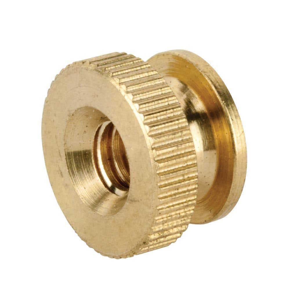 Brass Solid Knurled Thumb Nut UNC #6-32 Qty 25 