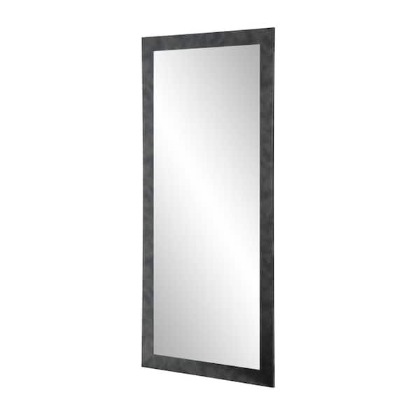 BrandtWorks Medium Black Modern Mid-Century Modern Mirror (32 in. H X 66 in. W)