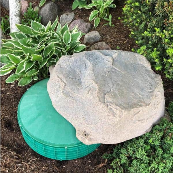 Fieldstone Gray Artificial Rock Cover for Landscape Concealment