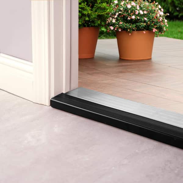 Frost King 5-5/8 in. x 3 ft. Silver& Brown Fixed Sill Threshold