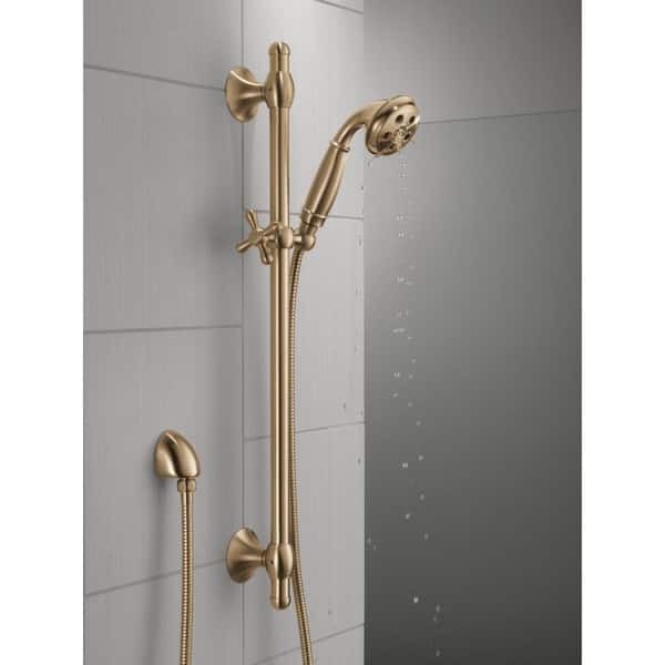 ❤❤️❤️ Delta Faucet 3-Spray H2Okinetic Slide Bar Hand Held Shower with