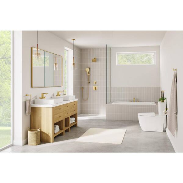GROHE Essentials Cube Single Knob Robe/Towel Hook in Brushed Gold