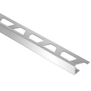 Schiene Aluminum 11/32 in. x 8 ft. 2-1/2 in. Metal L-Angle Tile Edging Trim