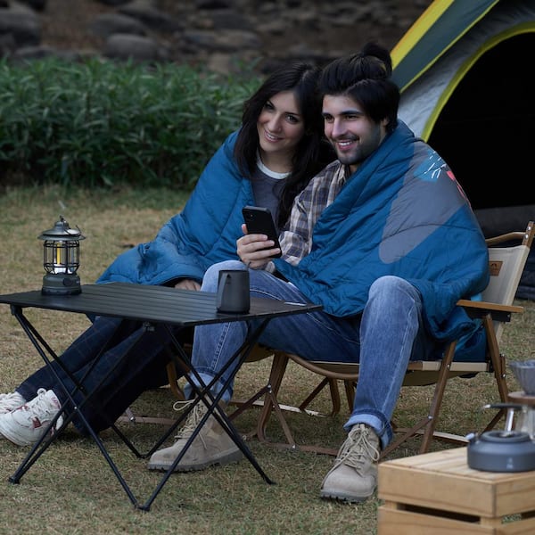 Camping Blanket, Large Warm Wearable Stadium Blanket, Waterproof & Windproof, Polyester Fiber, Flame Retardant