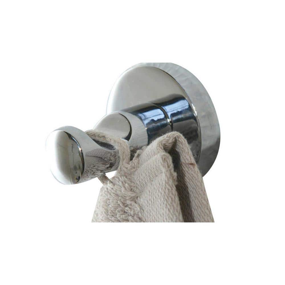Polished Silver Stainless Steel Wall Mounted Single Robe Hook
