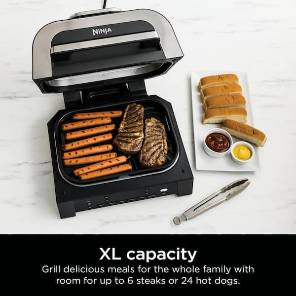 Ninja Foodi Smart XL 6-in-1 Indoor Grill & Air Fryer w/Probe & Kebabs