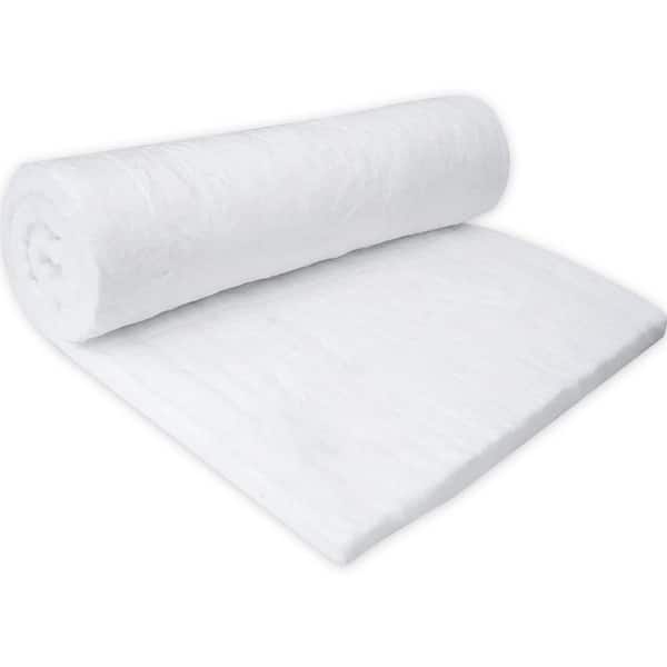 60" x 24 in. x 1 in. Th 2400F Fireproof Insulation Baffle Resistance Ceramic Fiber Blanket for Oven Stoves Kilns Forges