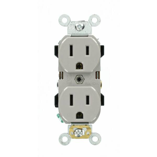 New Leviton Brown INDUSTRIAL SLIM BODY Receptacle Duplex Outlet 5-15R 15A 5262-S