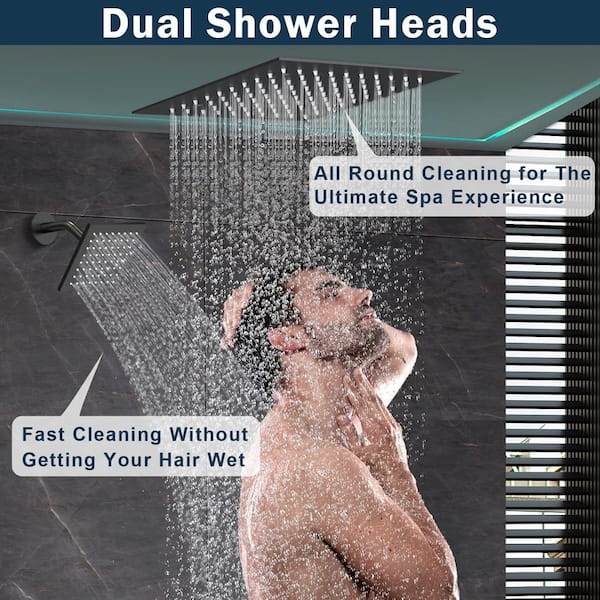 You'll never want to leave 🚿 #shower #showerfinds #showerhead #rainfa,  Bathroom Finds