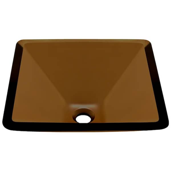 MR Direct Glass Vessel Sink in Taupe