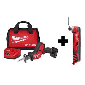 M12 FUEL 12V Lithium-Ion Brushless Cordless HACKZALL Reciprocating Saw Kit with M12 Multi-Tool