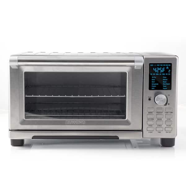 NuWave Bravo XL Air Fryer Stainless Steel Toaster Oven - Silver