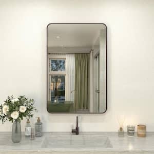 24 in. W x 36 in. H Rectangular Framed Wall Bathroom Vanity Mirror in Oil Rubbed Bronze 24 in. W x 36 in. H Rectangular Framed Wall Bathroom Vanity Mirror in Oil Rubbed Bronze