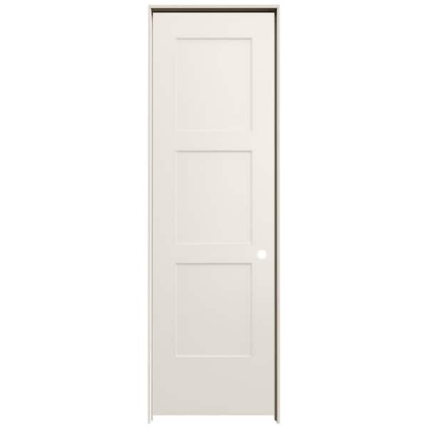 24 in. x 80 in. Birkdale Primed Left-Hand Smooth Hollow Core Molded Composite Single Prehung Interior Door