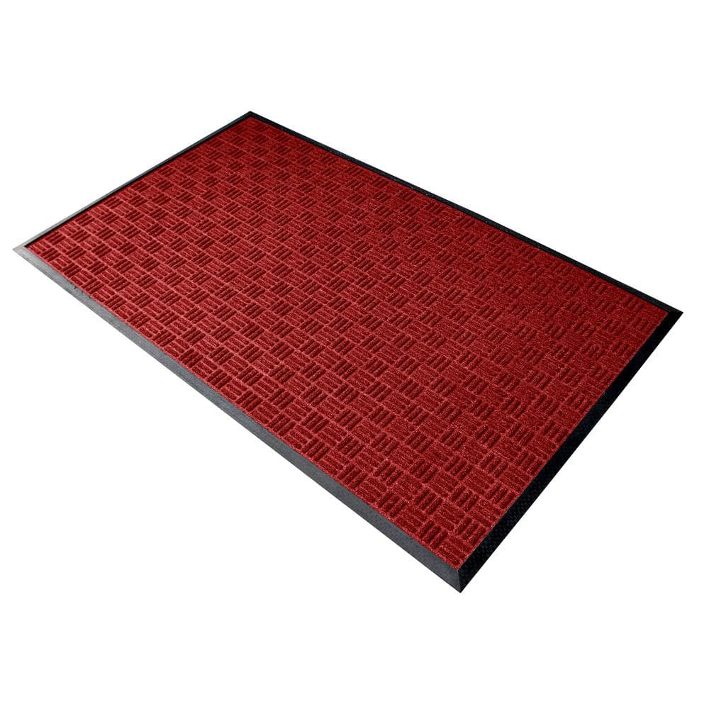Crossbar Red 24 in. x 36 in. Commercial Entrance Mat price history on PriceWatchPro