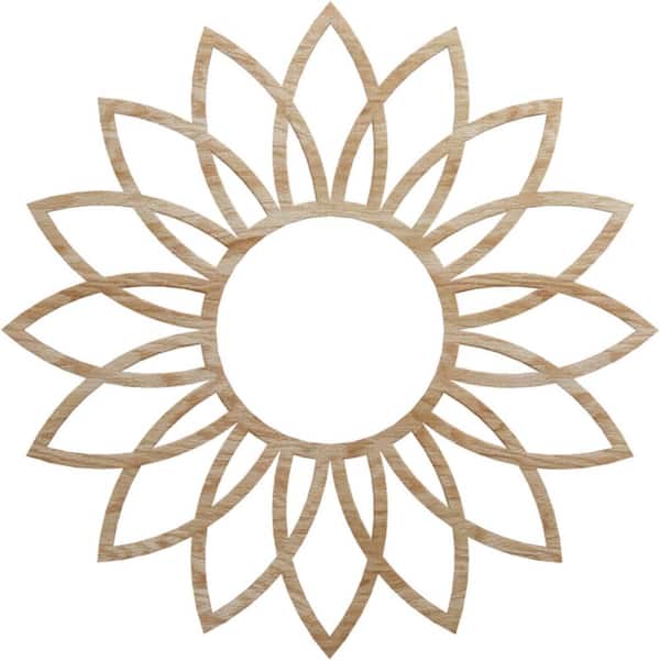 Ekena Millwork 0.25 in. x 26 in. x 26 in. Wood (Red Oak) Medallion Moulding