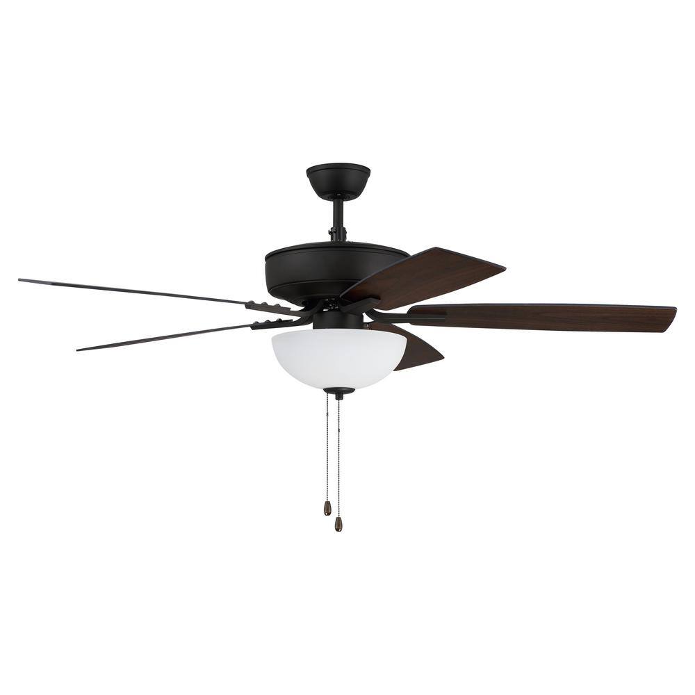 Espresso 52'' Ceiling Fan with Reversible MDF Blades and LED Light