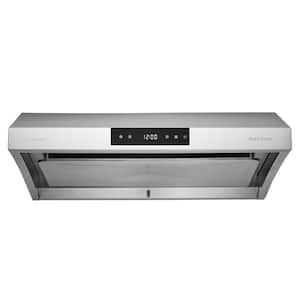 30 in. Ducted Under Cabinet Range Hood with Self-Clean Changeable LED in Stainless Steel