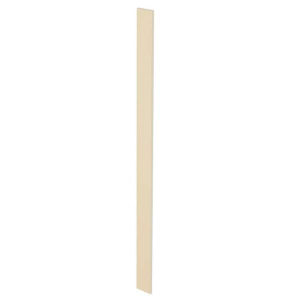 Newport 6 in. W x 0.75 in. D x 96 in. H Solid Wood Kitchen Cabinet Tall Filler in Blended Cream