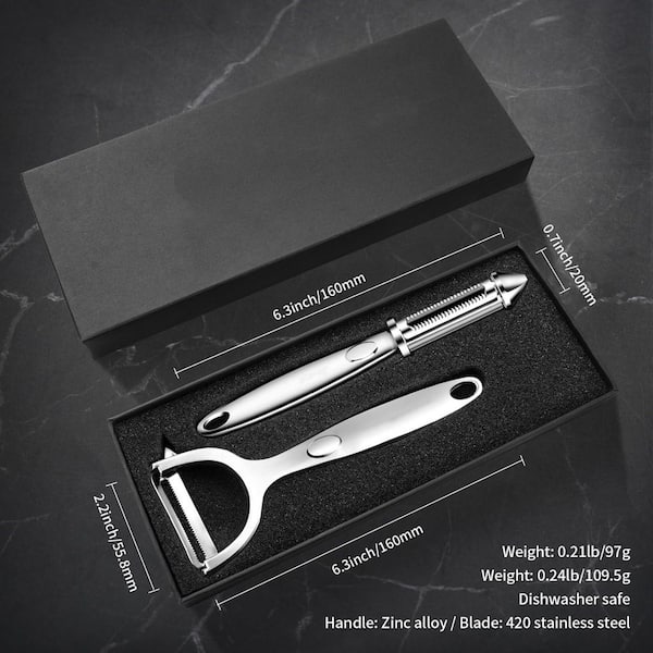 Wudkey Ultra Sharp Vegetable Peelers for Kitchen, Design with