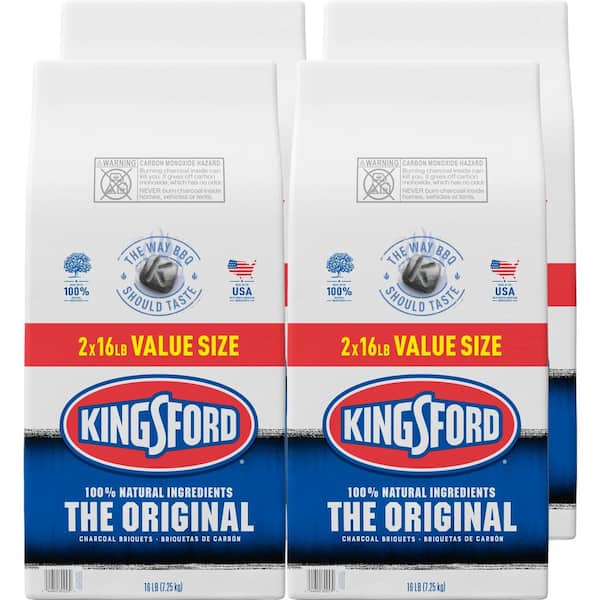 Kingsford 16 lbs. Original BBQ Smoker Charcoal Grilling Briquettes (4-Pack)