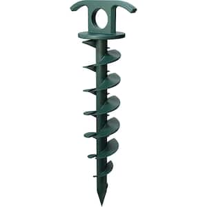 10 in. Spiral Ground Anchor for Yard (1-Pack)
