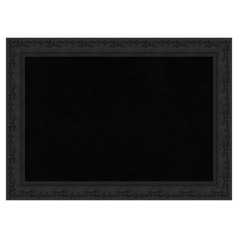 Luxe Black 43 in. x 31 in., Poly Framed Black Cork Memo Board price history on PriceWatchPro