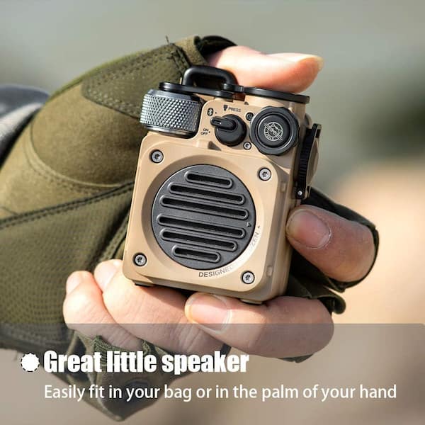 MUZEN Wild Mini Rugged Waterproof Bluetooth Portable Speaker in