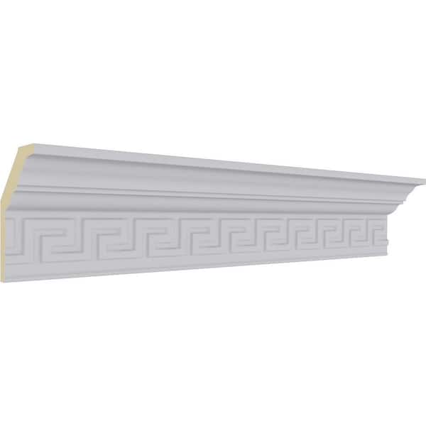 Ekena Millwork 2-1/4 in. x 3-1/2 in. x 94-1/2 in. Polyurethane Eris Crown Moulding