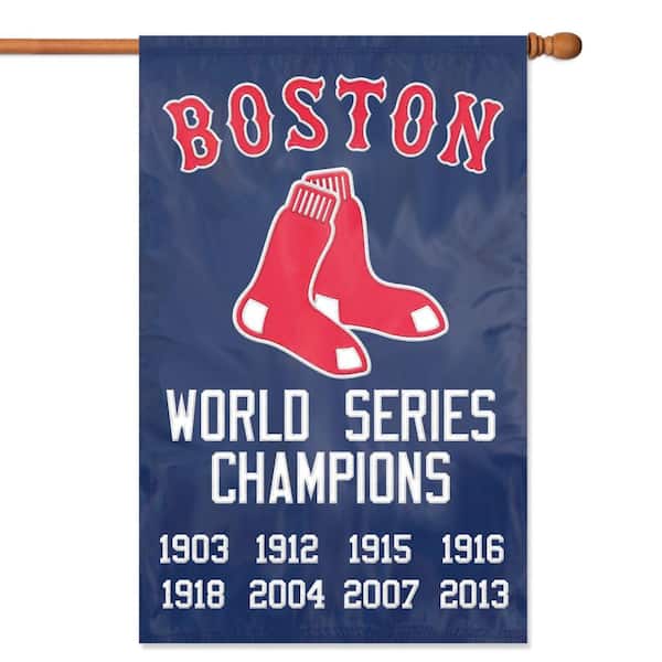 Party Animal Boston Red Sox Championship Applique Banner Flag