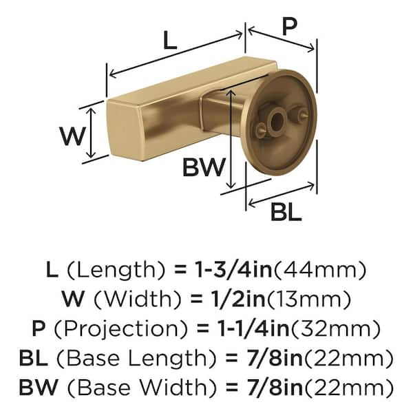 Everett 1-5/16 in. (34 mm) Diameter Champagne Bronze Cabinet Knob