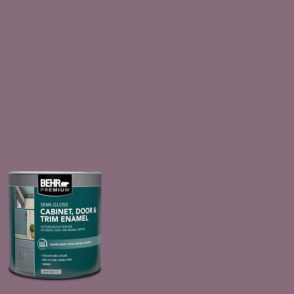 1 qt. #S110-6 Plum Royale Semi-Gloss Enamel Interior/Exterior Cabinet, Door & Trim Paint price history on PriceWatchPro
