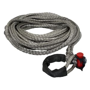 1/2 in. x 75 ft. 10700 lbs. WLL Synthetic Winch Rope Line with Integrated Shackle