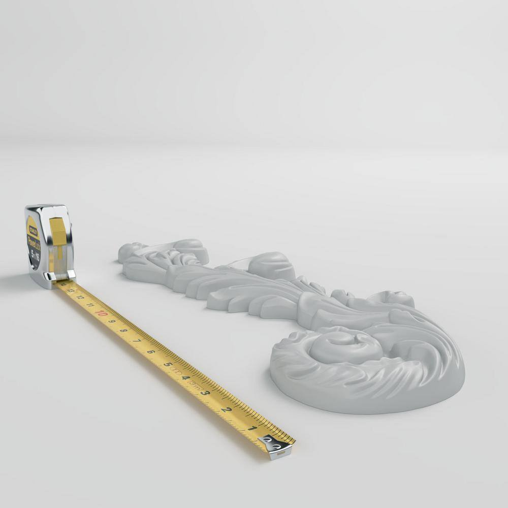 Edinburgh 7'' White Primed Polyurethane Scroll Onlay