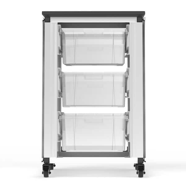 Modular Classroom Storage Cabinet - Single module with 3 large bins  MBS-STR-11-3L - The Home Depot